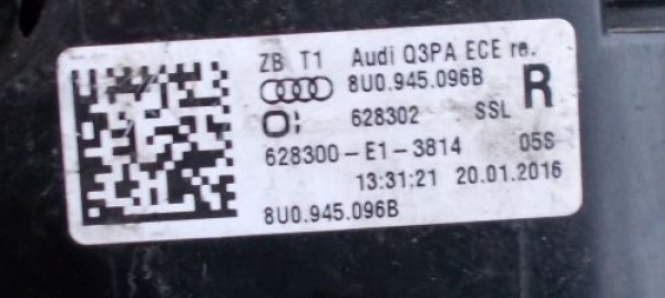 Audi - Q3 - (2011-) - Oświetlenie / Lampa tylna  prawa