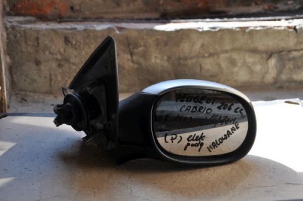 Peugeot - 206 - CC - Cabrio - (2000 - 2003) - Lusterka /  Prawe elektryczne