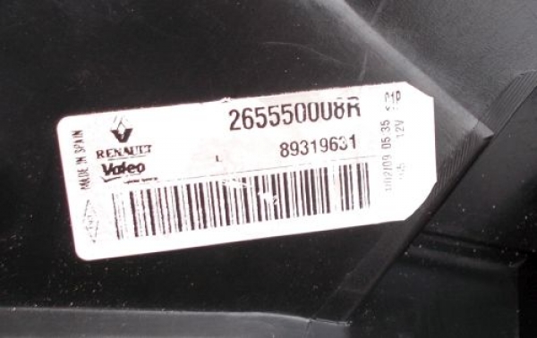 Renault - Megane - Coupe - (2009 - 2012) - Oświetlenie / Lampa tylna lewa