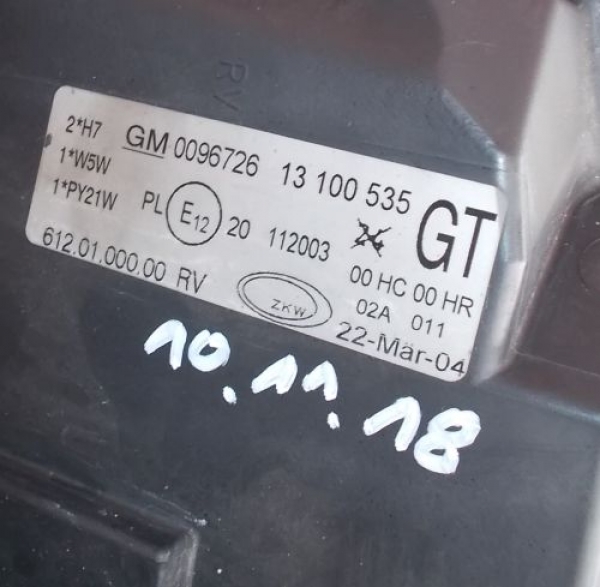 Opel - Corsa - C - 3 drzwi - (2003 - 2006) - Oświetlenie / Lampa przednia lewa