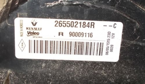 Dacia - Logan MCV - Kombi - (2013-) - Oświetlenie / Lampa tylna lewa