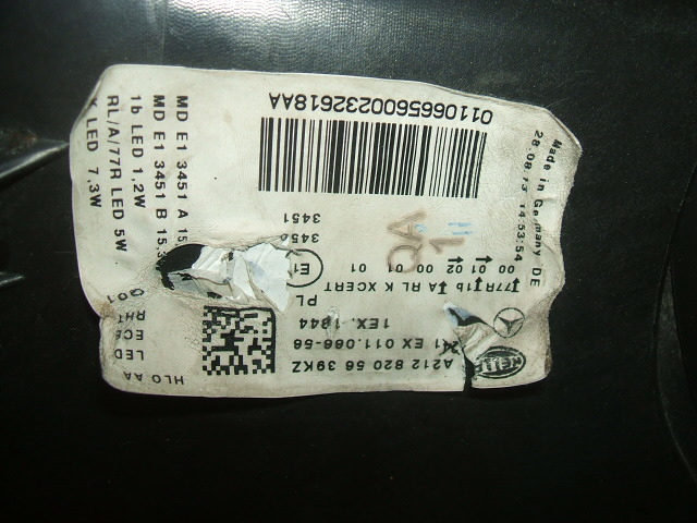 Mercedes-Benz - E-Klasa - S212 - Kombi - (2013 - 2016) - Oświetlenie / Lampa przednia  prawa Bixenon