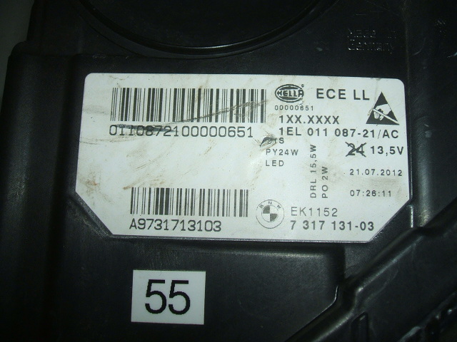 BMW - Seria 5 - F11 - Kombi - (2013 - 2017) - Oświetlenie / Lampa przednia  lewa Bixenon