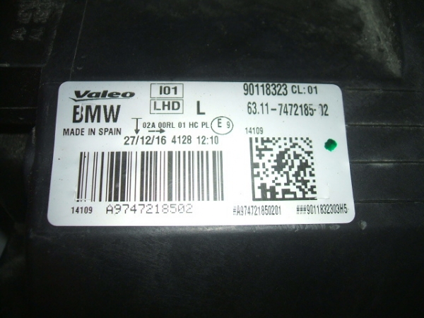 BMW - Seria i3 - (2013-) - Oświetlenie / Lampa przednia lewa