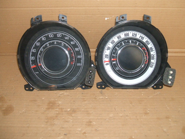 Fiat - 500 - (2007 - 2015) - Wnętrze / Zestaw liczników