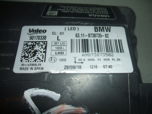 BMW - Seria i3 - (2013-) - Oświetlenie / Lampa przednia lewa