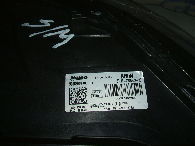 BMW - X1 - (2015-) - Oświetlenie / Lampa przednia lewa