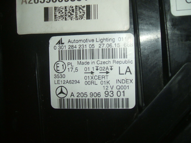 Mercedes-Benz - C-Klasa - S205 - Kombi - (2014-) - Oświetlenie / Lampa przednia lewa