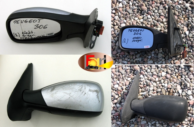 Peugeot - 306 - 5 drzwi - (1993 - 1997) - Lusterka /  Lewe elektryczne