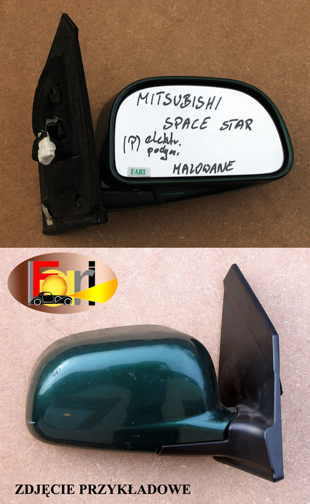 Mitsubishi - Space Star - (2002 - 2006) - Lusterka /  Prawe elektryczne