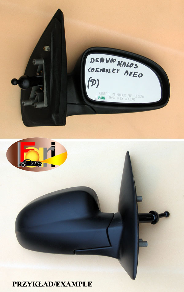 Daewoo - Kalos - 4 drzwi - (2002 - 2006) - Lusterka / Prawe ręczne wewnętrznie regulowane
