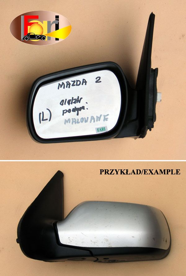 Mazda - 2 - 5 drzwi - (2003 - 2007) - Lusterka /  Lewe elektryczne