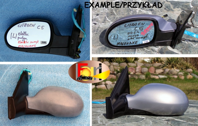 Citroen  - C 5 - Kombi - (2001 - 2004) - Lusterka /  Lewe elektryczne