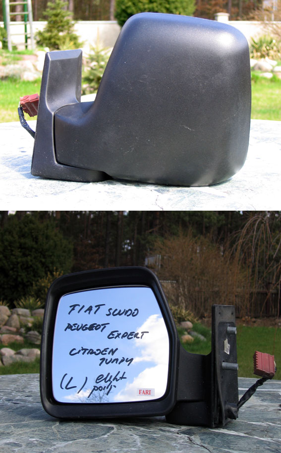 Fiat - Scudo - Osob./Tow.- (2004 - 2007) - Lusterka /  Lewe elektryczne