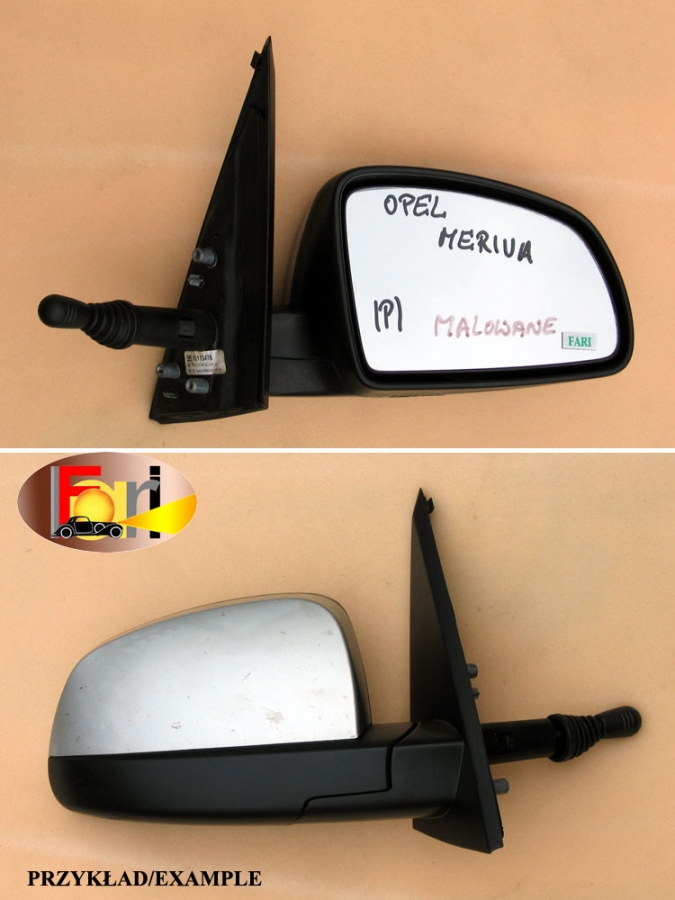 Opel - Meriva - (2006 - 2010) - Lusterka / Prawe ręczne wewnętrznie regulowane