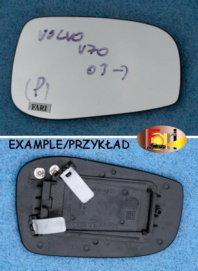 Volvo - V 70 - Kombi - (2005 - 2007) - Lusterka / Wkład prawego elektrycznego