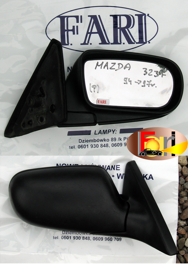 Mazda - 323 F - 5 drzwi - (1994 - 1998) - Lusterka / Prawe ręczne wewnętrznie regulowane