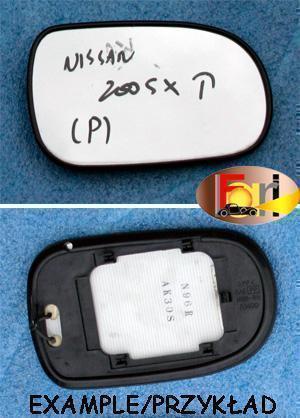 Nissan - 200 - SX - ZX - (1997 - 2000) - Lusterka / Wkład prawego ręcznego