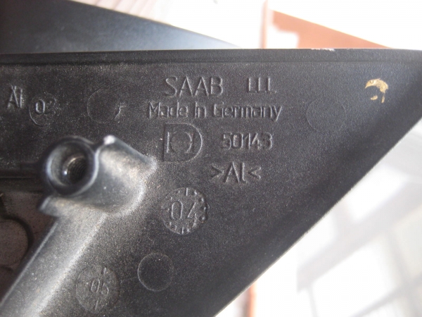 Saab - 9-3 - 4 drzwi - (2002 - 2007) - Lusterka /  Prawe elektryczne