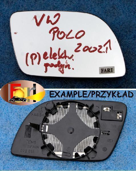 Volkswagen - Polo - Fun - (2004 - 2005) - Lusterka / Wkład prawego elektrycznego