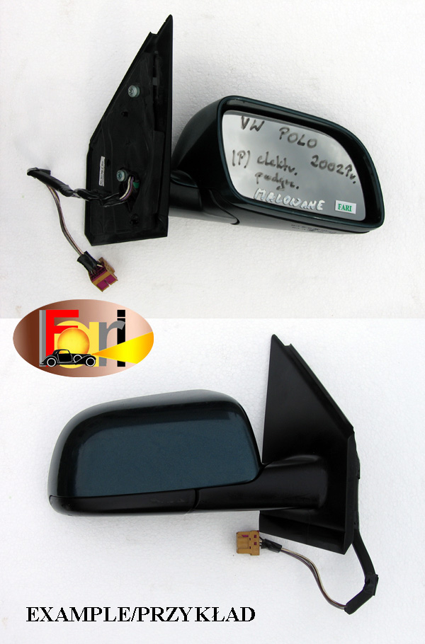 Volkswagen - Polo - 3 drzwi - (2001 - 2005) - Lusterka /  Prawe elektryczne