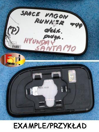 Hyundai - Santamo - (1996 - 2003) - Lusterka / Wkład prawego elektrycznego