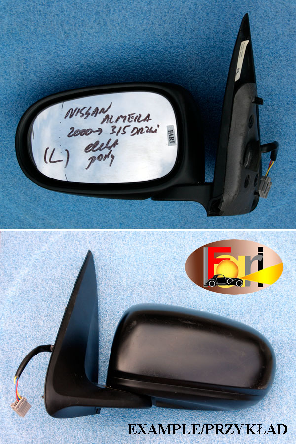 Nissan - Almera - 3 drzwi - (2002 - 2006) - Lusterka /  Lewe elektryczne