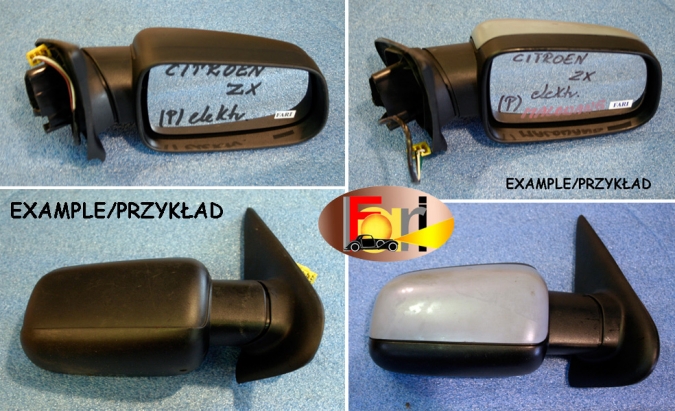 Citroen  - ZX - 3 drzwi - (1993 - 1997) - Lusterka /  Prawe elektryczne