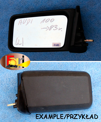 Audi - 100 - Kombi - (1977 - 1983) - Lusterka / Lewe ręczne wewnętrznie regulowane
