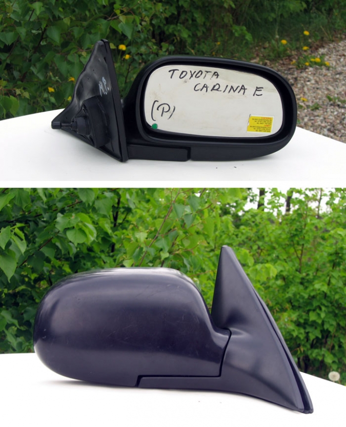Toyota - Carina E - Kombi - (1993 - 1996) - Lusterka / Prawe ręczne wewnętrznie regulowane
