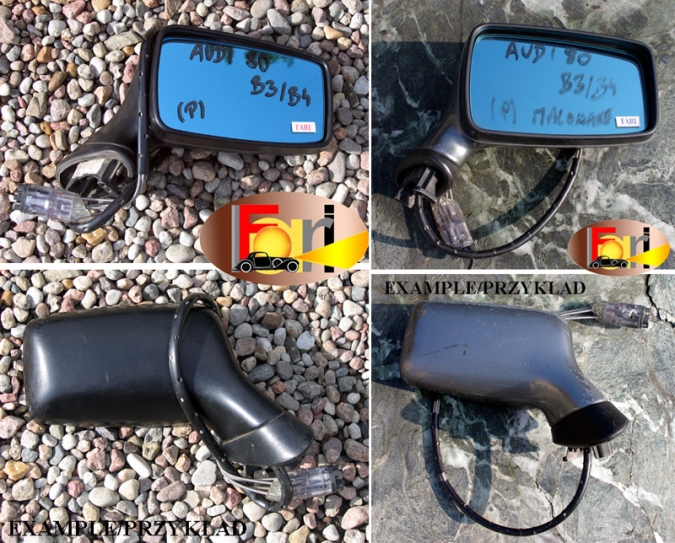 Audi - 80 - Kombi - (1991 - 1996) - Lusterka / Prawe ręczne wewnętrznie regulowane