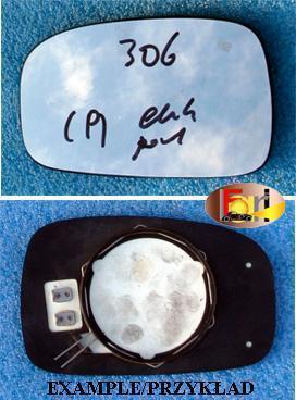 Peugeot - 306 - 4 drzwi - (1994 - 1997) - Lusterka / Wkład prawego elektrycznego