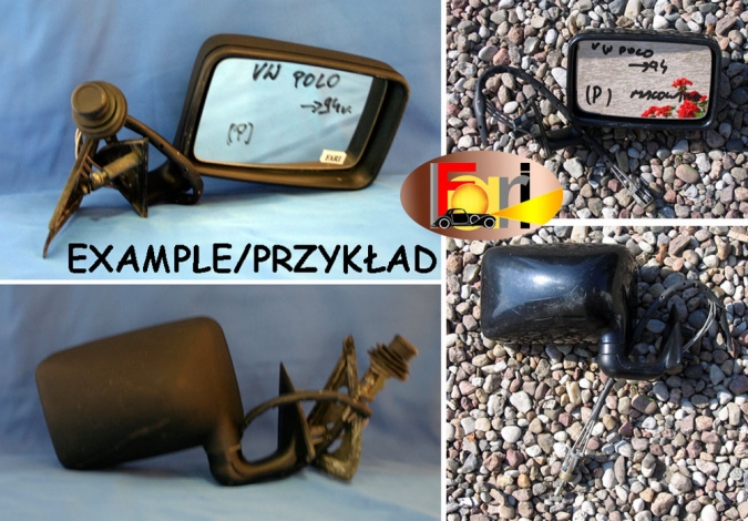 Volkswagen - Polo - (1990 - 1994) - Lusterka / Prawe ręczne wewnętrznie regulowane