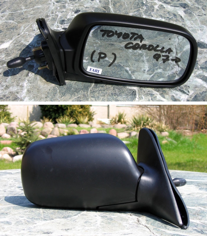 Toyota - Corolla - 3 drzwi - (1997 - 2002) - Lusterka / Prawe ręczne wewnętrznie regulowane
