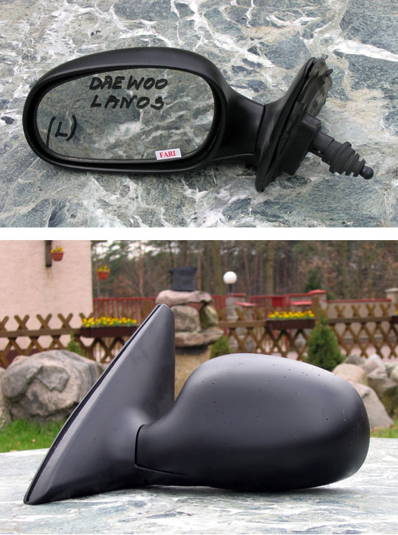 Daewoo - Lanos - 5 drzwi - (1997 - 2000) - Lusterka / Lewe ręczne wewnętrznie regulowane