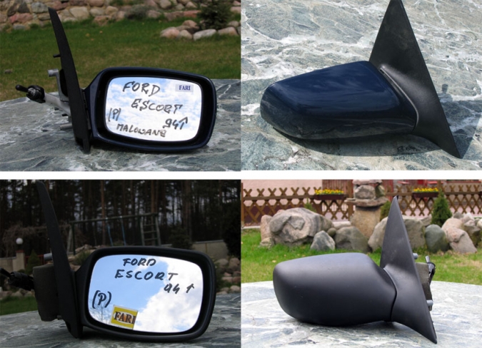 Ford - Escort - Kombi - (1995 - 2002) - Lusterka / Prawe ręczne wewnętrznie regulowane
