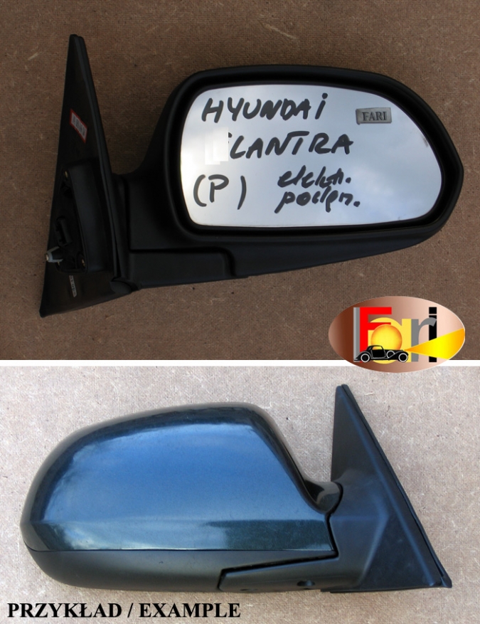 Hyundai - Elantra - 5 drzwi - (2003 - 2006) - Lusterka /  Prawe elektryczne