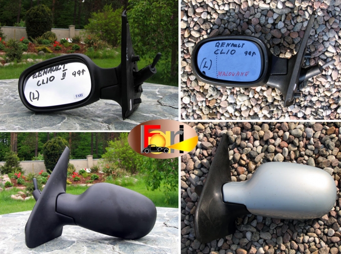 Renault - Clio - 3 drzwi - (2001 - 2005) - Lusterka / Lewe ręczne wewnętrznie regulowane