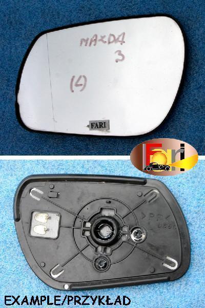 Mazda - 3 - 4 drzwi - (2006 - 2009) - Lusterka / Wkład lewego elektrycznego