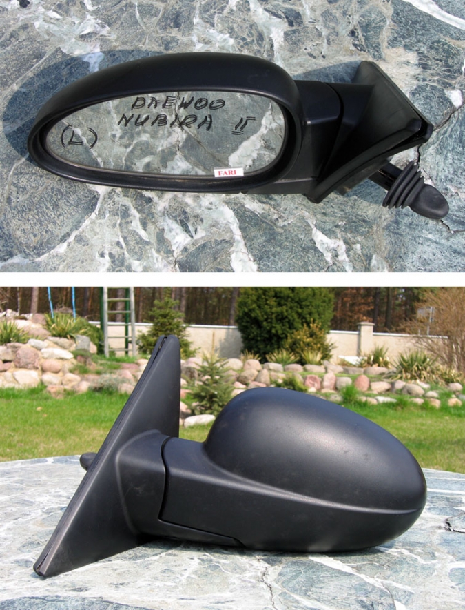 Daewoo - Nubira - Kombi - (1999 - 2004) - Lusterka / Lewe ręczne wewnętrznie regulowane