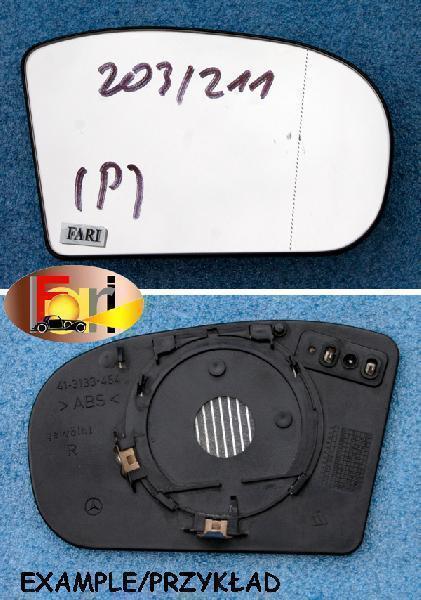 Mercedes-Benz - E-Klasa - W211 - (2006 - 2009) - Lusterka / Wkład prawego elektrycznego