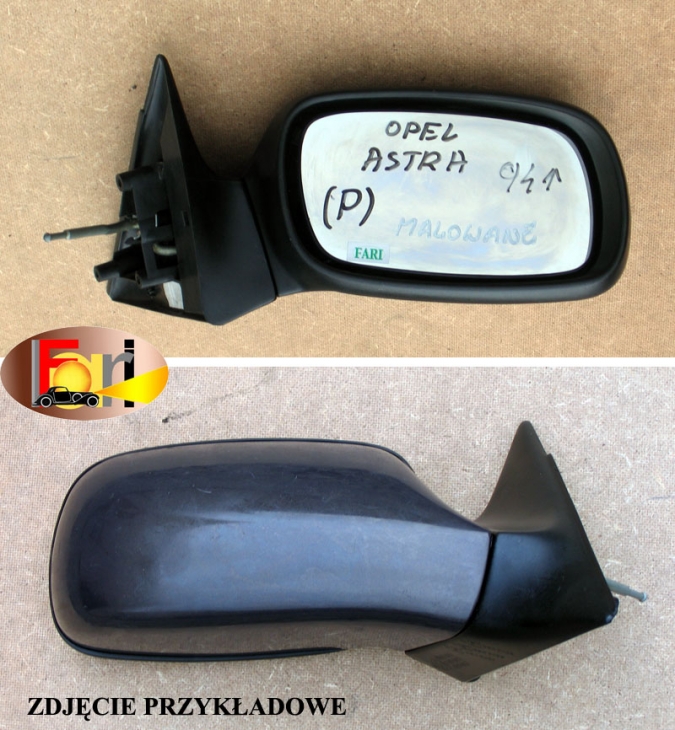 Opel - Astra - F - Kombi - (1995 - 2002) - Lusterka / Prawe ręczne wewnętrznie regulowane