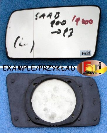 Saab - 9000 -  4 - drzwi - (1985 - 1996) - Lusterka / Wkład lewego ręcznego