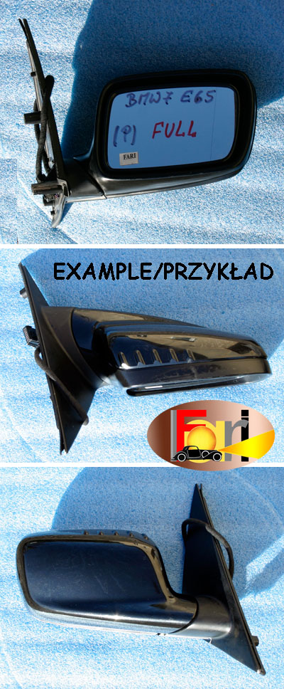 BMW - Seria 7 - E65 - (2005 - 2008) - Lusterka /  Prawe elektryczne
