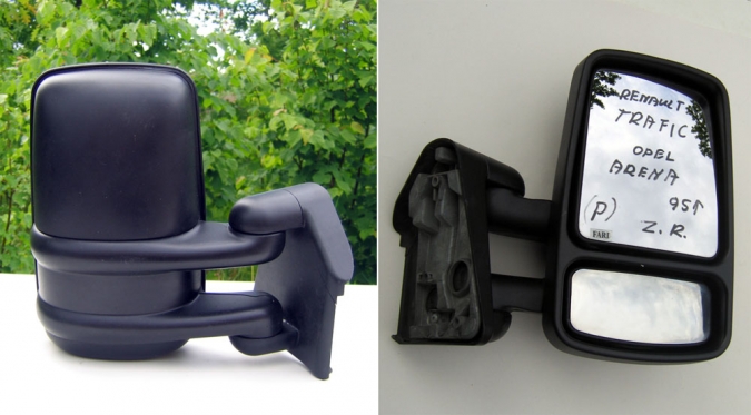 Renault - Trafic - Osob./Tow.- (1995 - 2001) - Lusterka / Prawe ręczne zewnętrznie regulowane