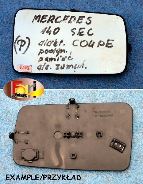 Mercedes-Benz - S-Klasa - C140 - Coupe - (1992 - 1996) - Lusterka / Wkład prawego elektrycznego