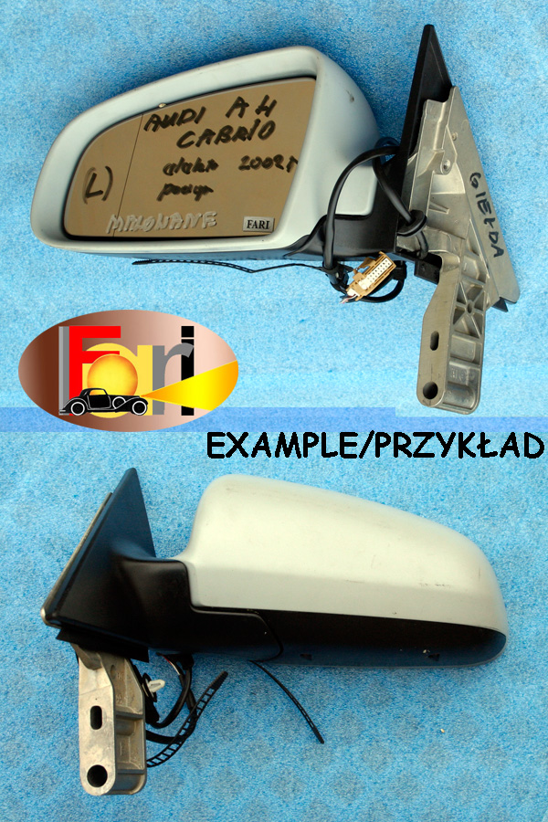 Audi - A4 - Cabrio - (2002 - 2006) - Lusterka /  Lewe elektryczne