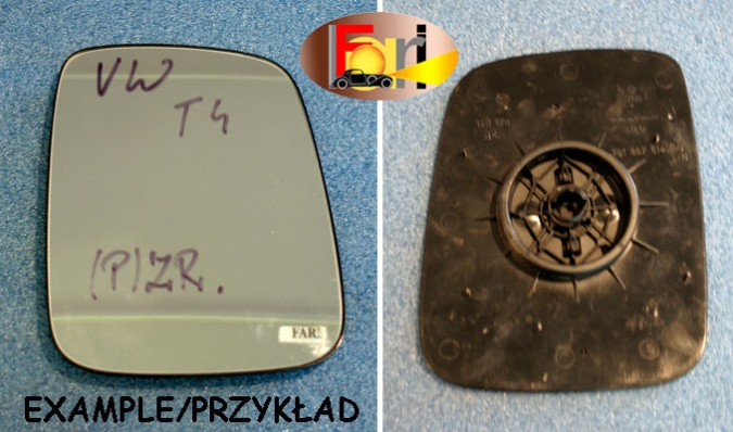 Volkswagen - T 4 - Caravelle/Multivan - (1997 - 2003) - Lusterka / Wkład prawego ręcznego