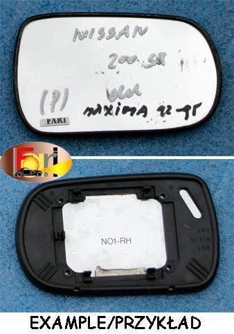 Nissan - 200 - SX - ZX - (1997 - 2000) - Lusterka / Wkład prawego elektrycznego