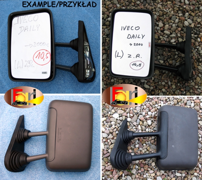 Iveco - Turbo Daily - (1989 - 1999) - Lusterka / Lewe ręczne zewnętrznie regulowane